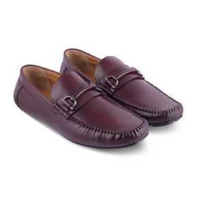 The Salvo Wine Men's Leather Driving Loafers Tresmode