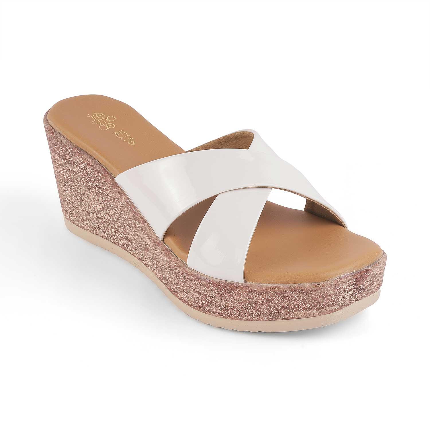 Buy White Women's Wedges The Sansy White Tresmode