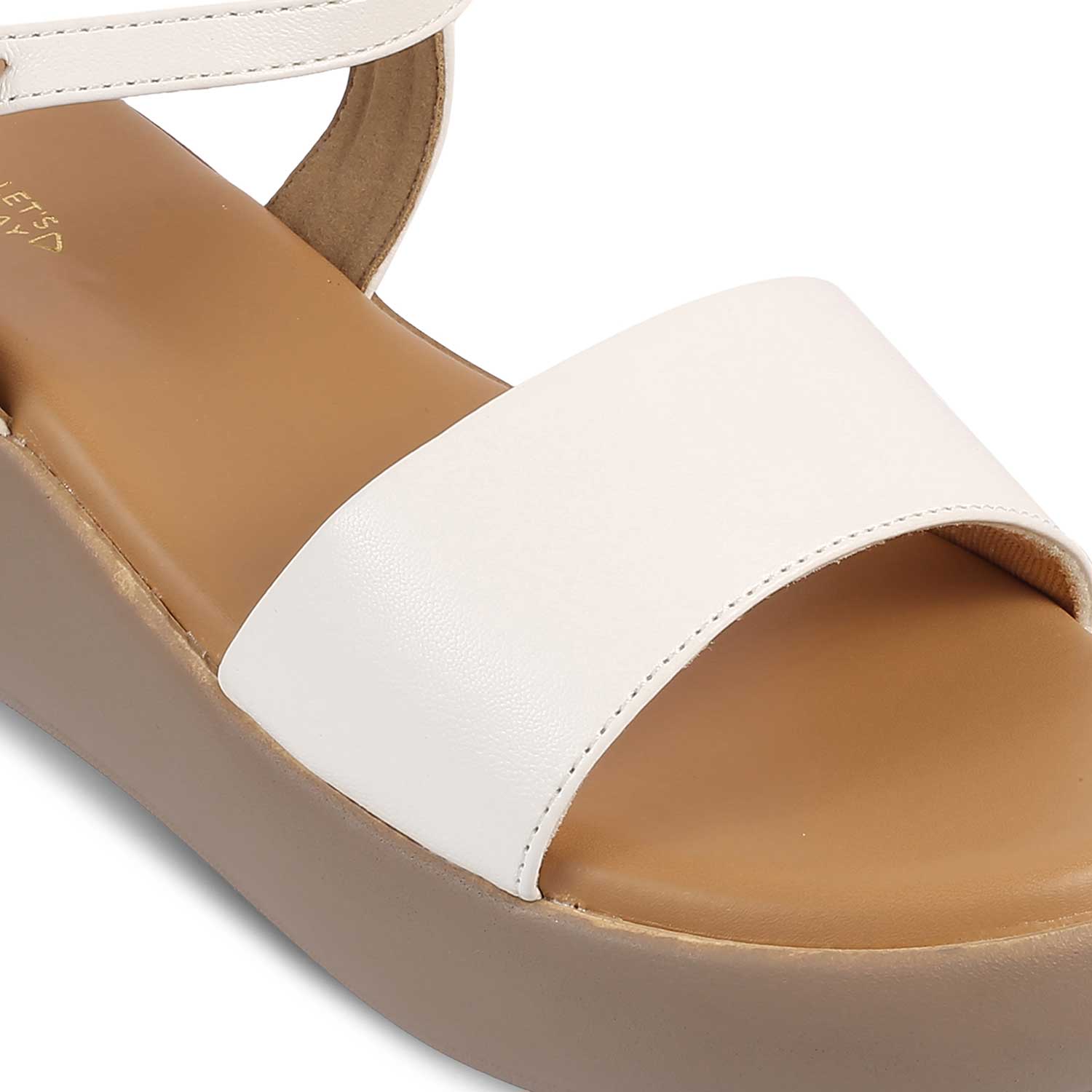 The Simpl White Women's Dress Wedge Sandals Tresmode