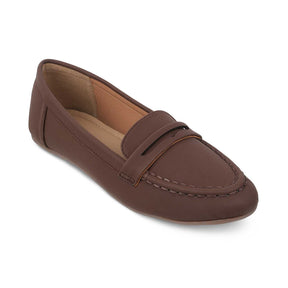 The Snap Brown Women's Casual Loafers Tresmode