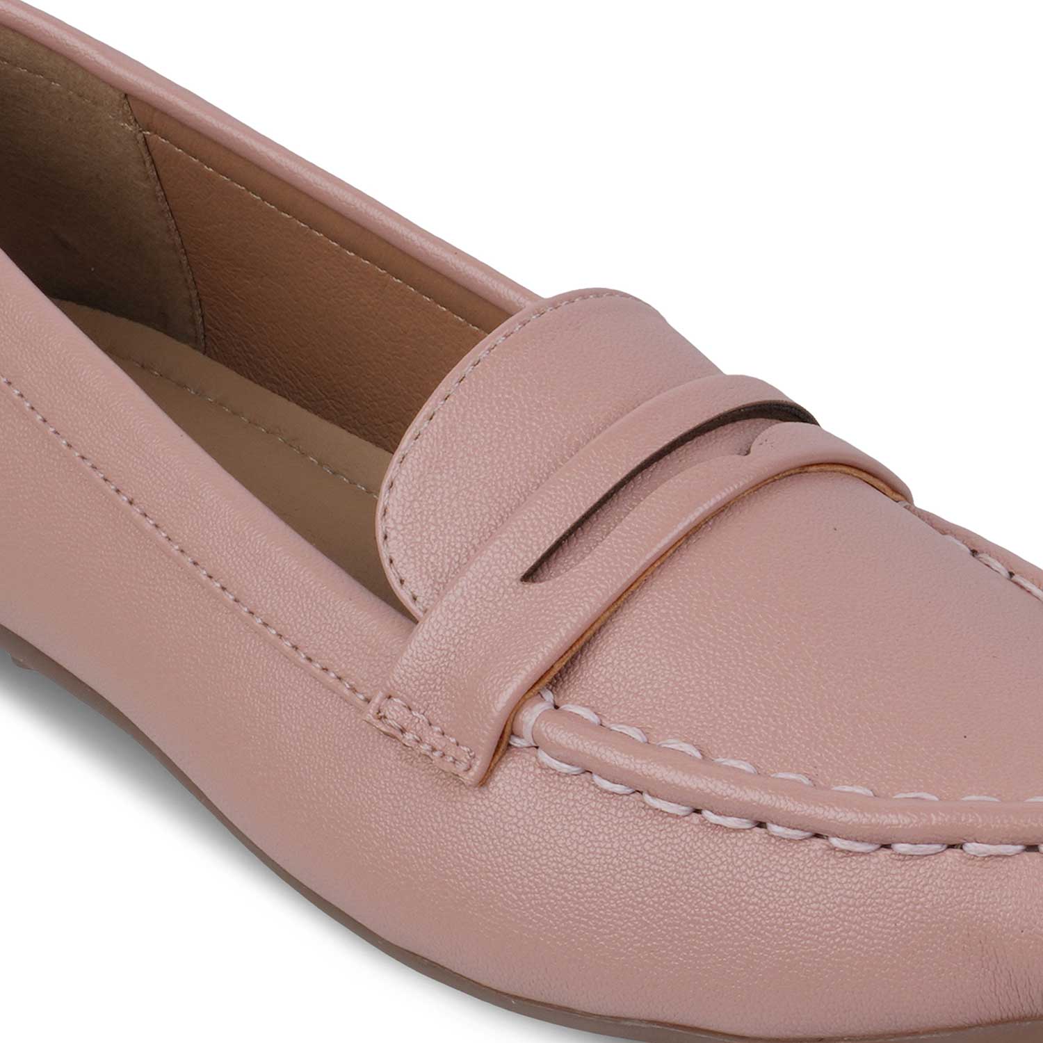 The Snap Pink Women's Casual Loafers Tresmode