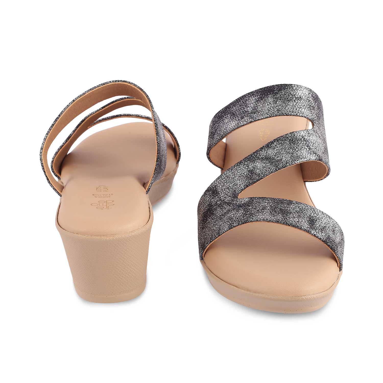The Snike Pewter Women's Dress Wedge Sandals Tresmode