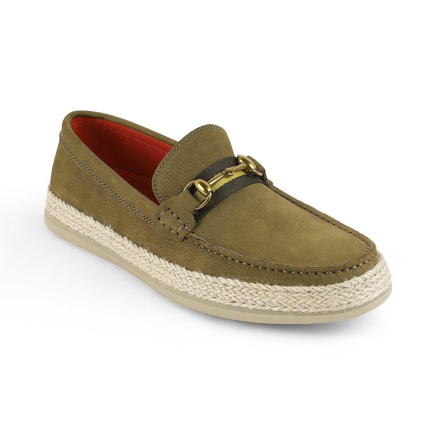 Buy Green Men's Loafers Moccasins The Brad Green Tresmode