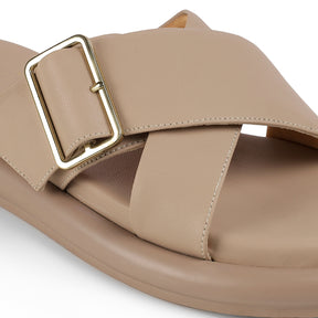 Tresmode Gogoro Beige Women's Casual Flats