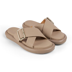 Tresmode Gogoro Beige Women's Casual Flats