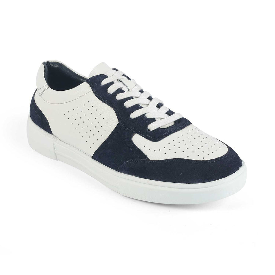 Tresmode Vorsa Blue Men's Suede Leather Sneakers