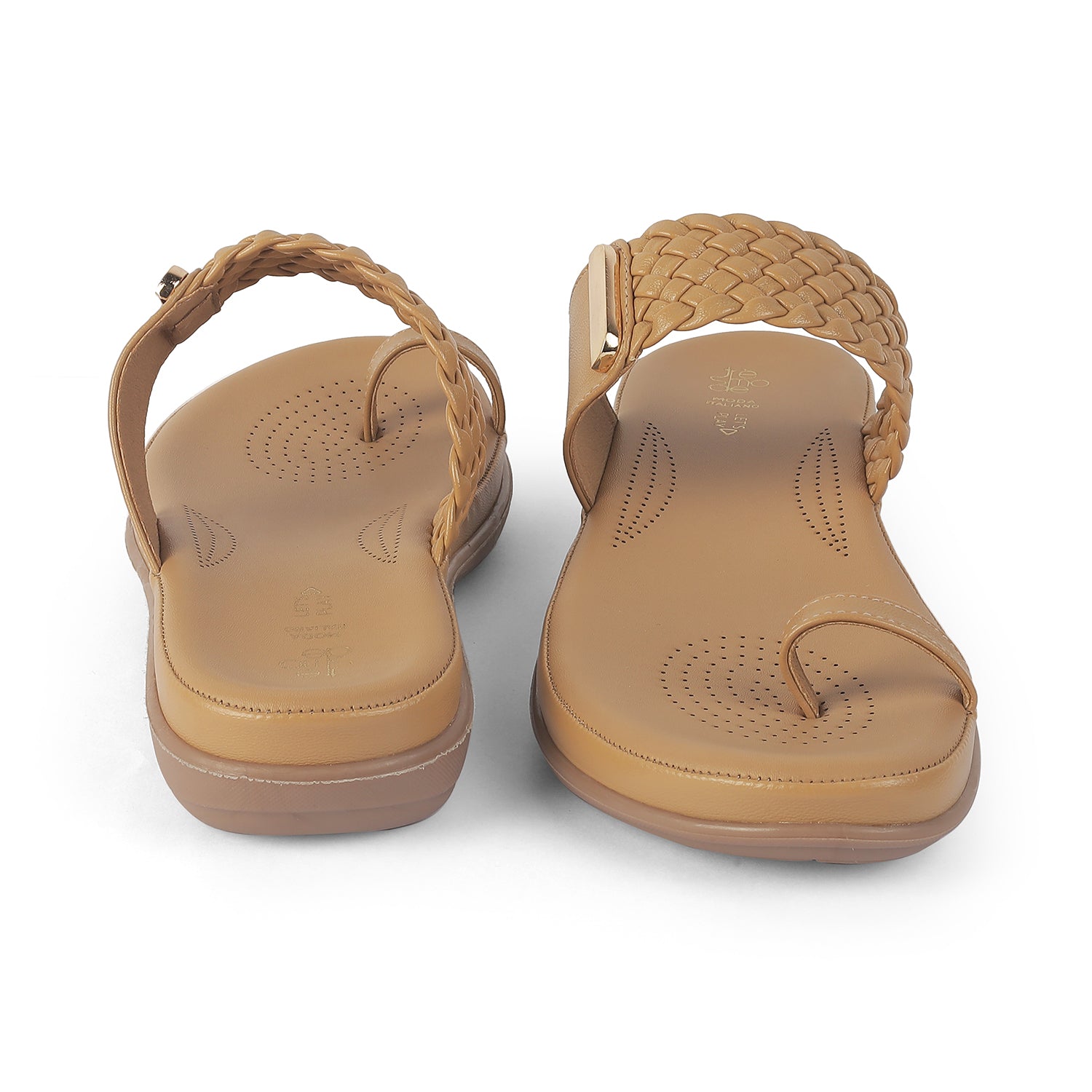 Tresmode Auma Beige Women's Casual Platform Flats