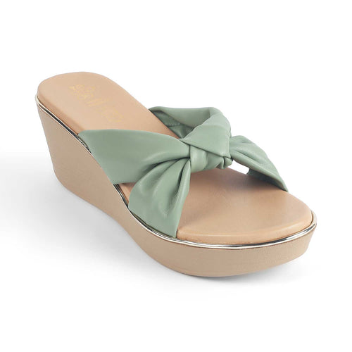 Tresmode Sof Cream Women's Dress Wedge Heel Sandals
