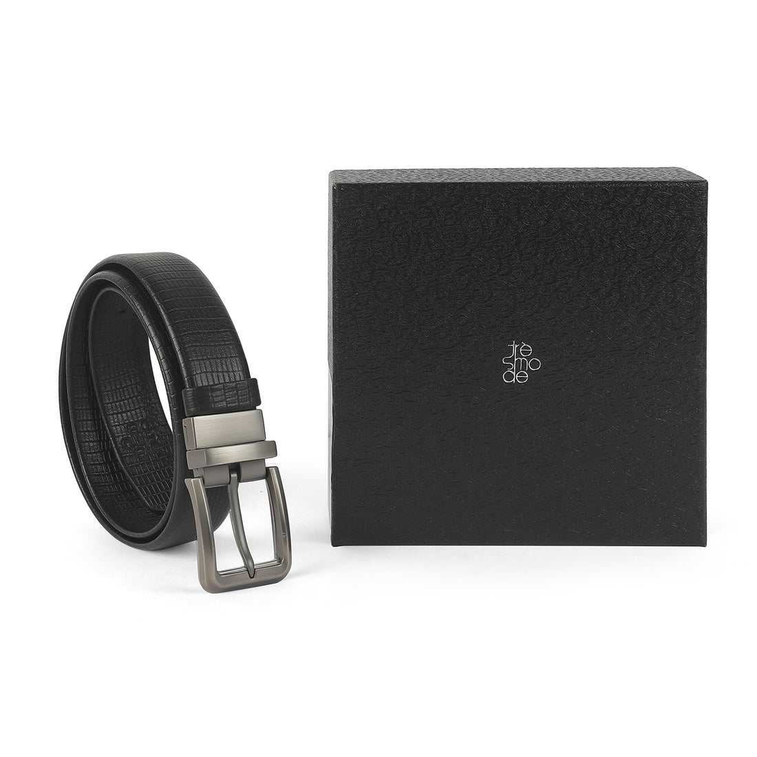 Tresmode Newton Black Men's Leather Belt
