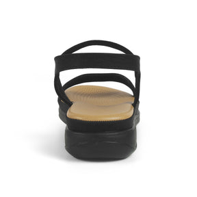 Women's Black Platform Flats Tresmode