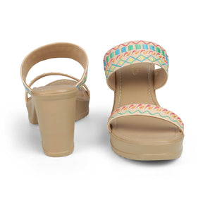 Women's Round Toe-shape Block Heel Sandals Tresmode