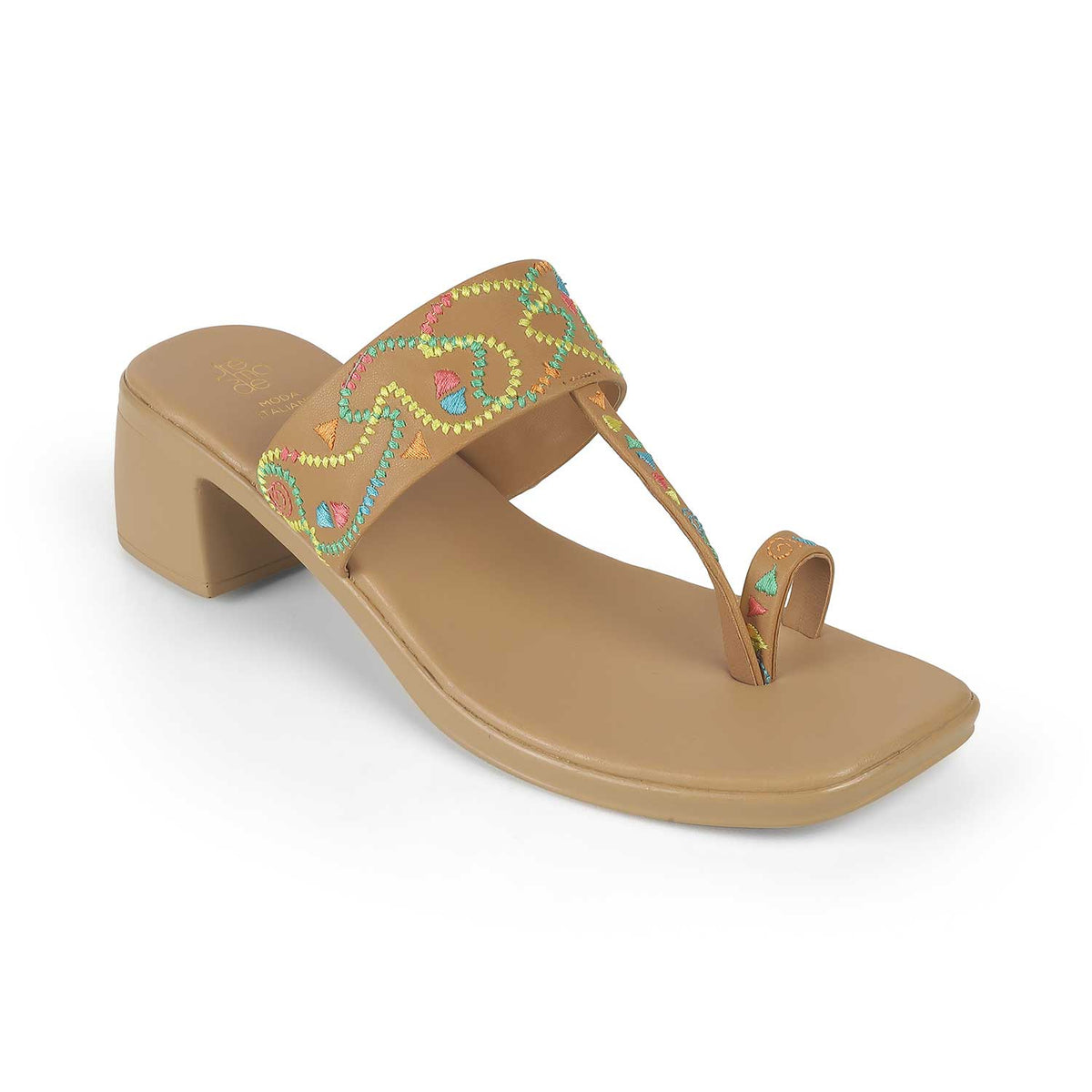 Women's Vegan-Friendly Block Heel Sandals Tresmode