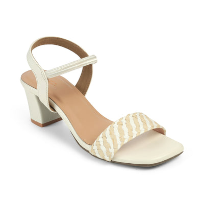 Tresmode Coglam White Women's Dress Wedge Sandals