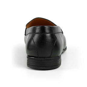 Tresmode Cosc Black Men's Leather Penny Loafers