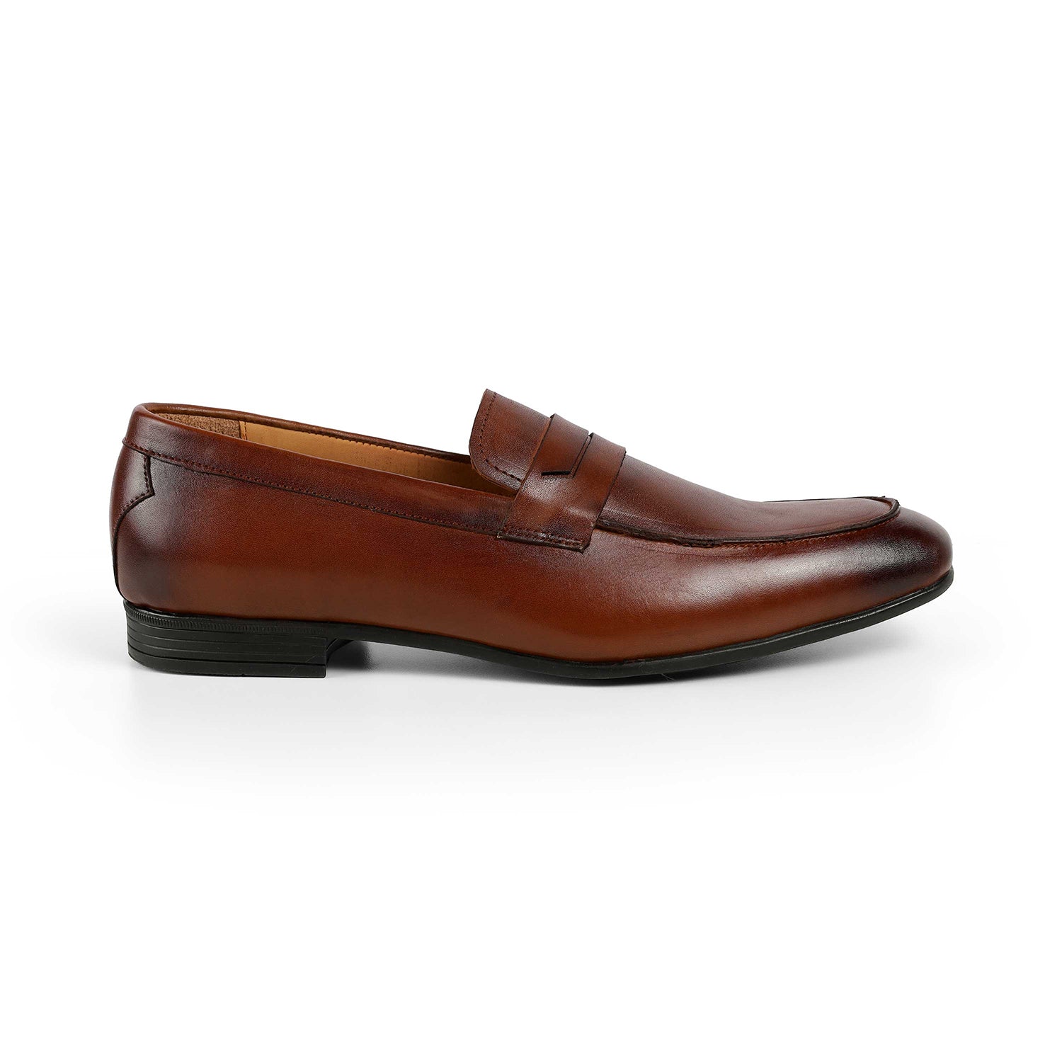 Tresmode Cosc Brown Men's Leather Penny Loafers