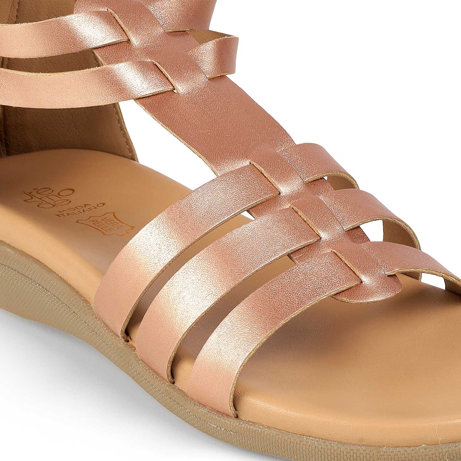 Tresmode Jag Champagne Women's Casual Platform Flats