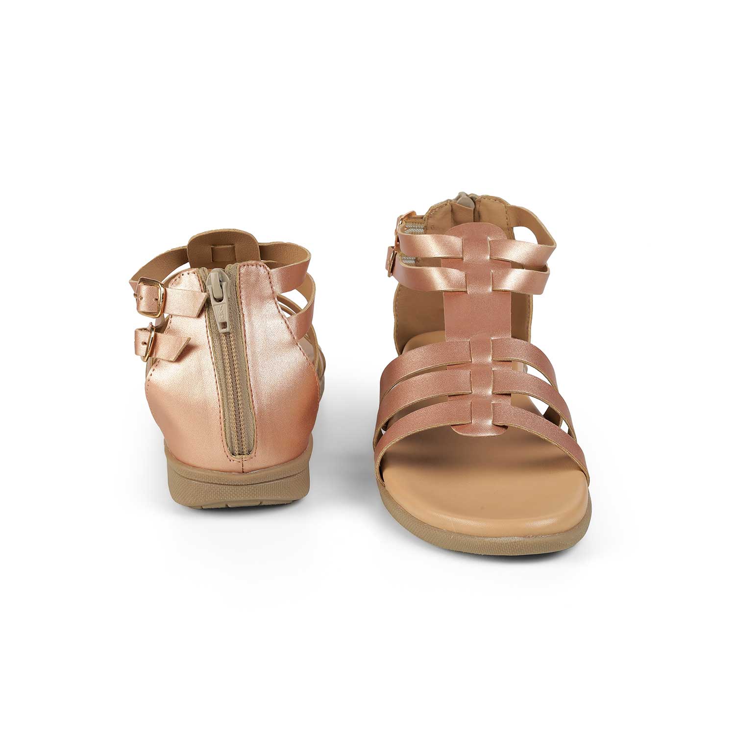 Tresmode Jag Champagne Women's Casual Platform Flats