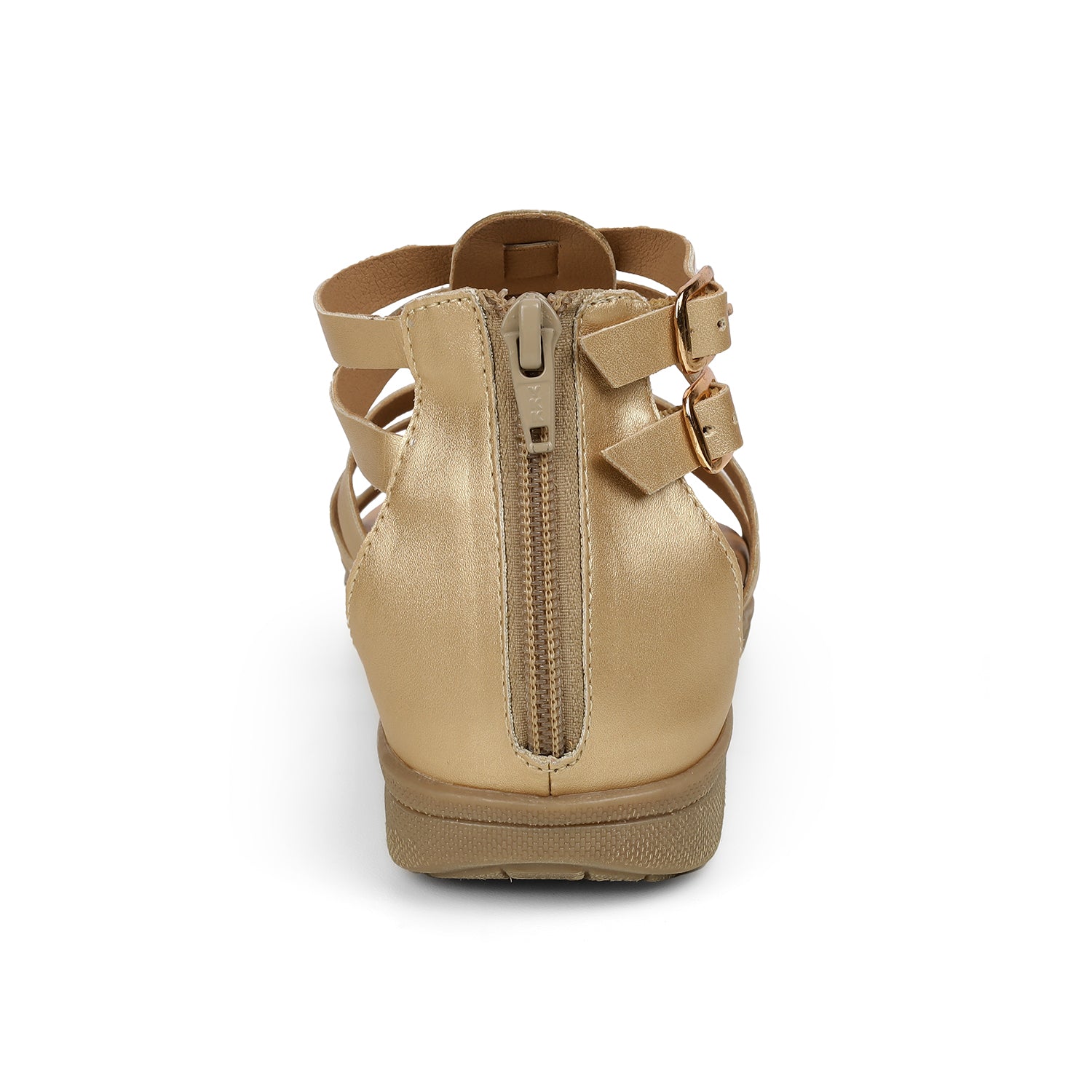 Tresmode Jag Gold Women's Casual Platform Flats