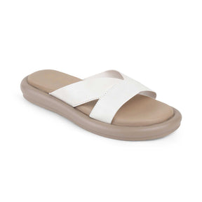 Tresmode Lalita White Women's Casual Platform Flats