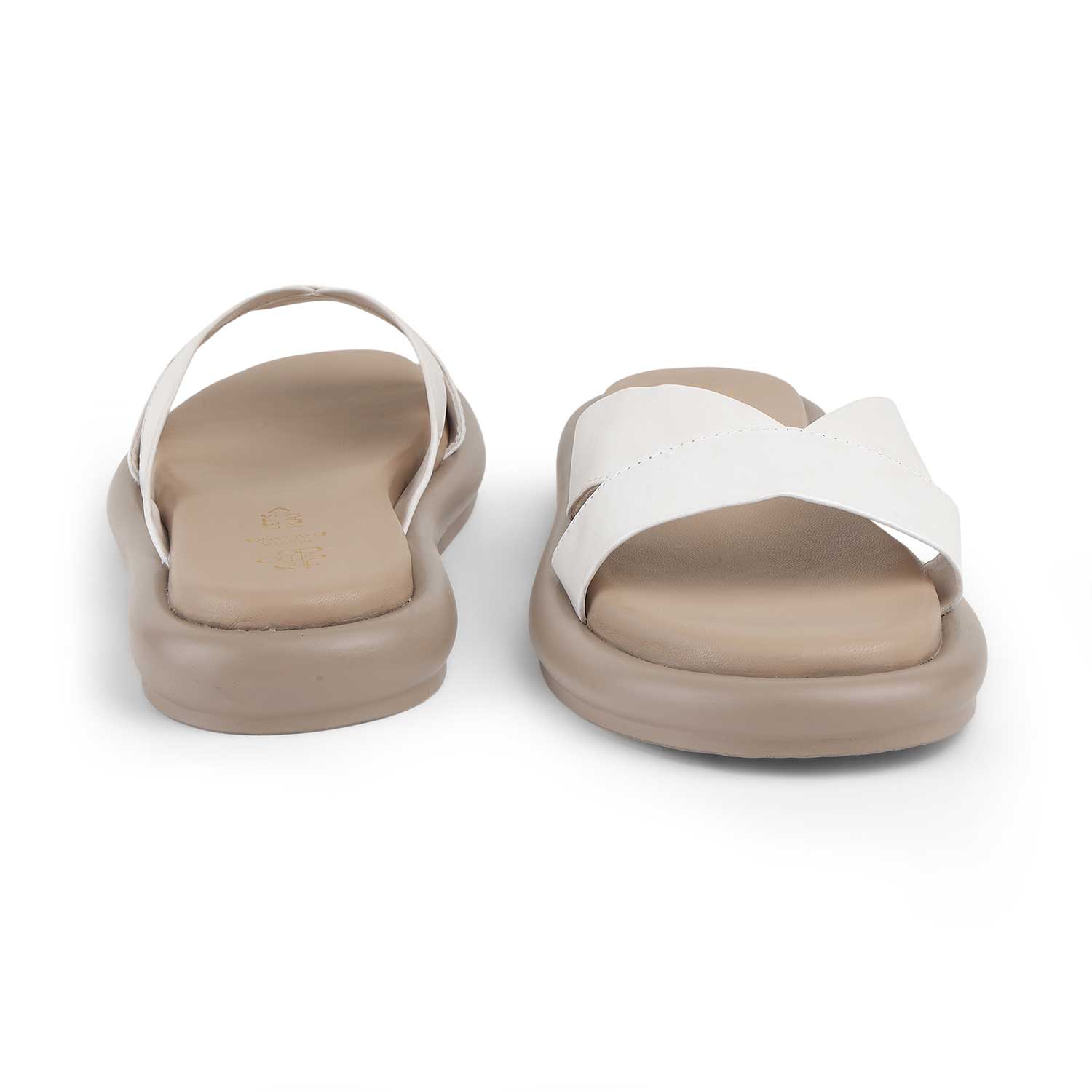 Tresmode Lalita White Women's Casual Platform Flats