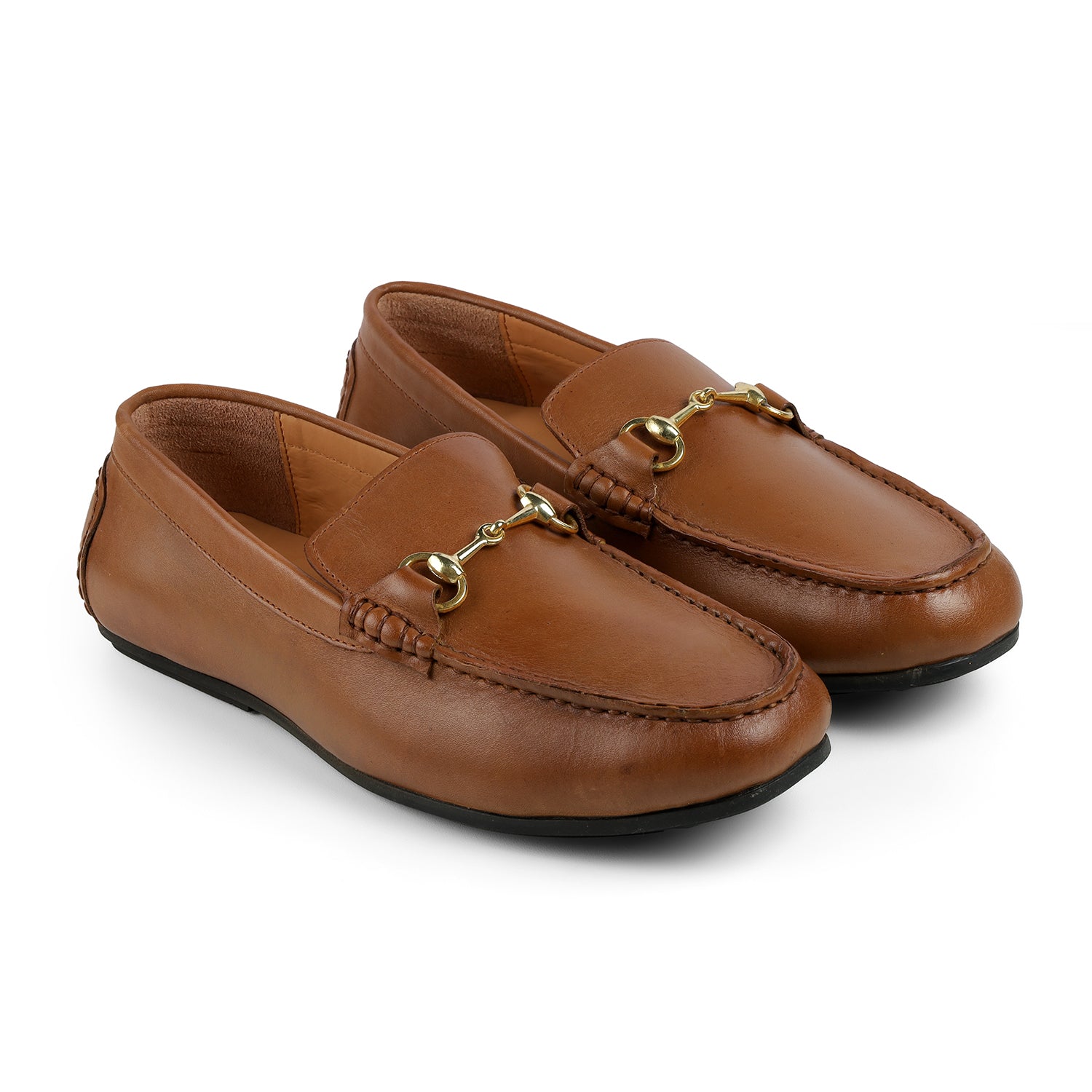 Men's TPR Sole Leather Loafers Tresmode