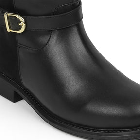 Tresmode Stick Black Women's Knee-length Boots