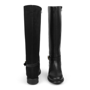 Tresmode Stick Black Women's Knee-length Boots