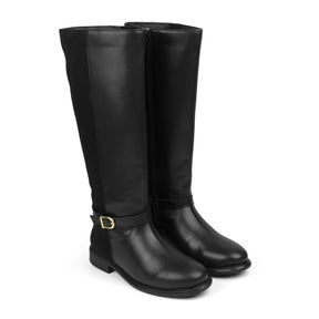 Tresmode Stick Black Women's Knee-length Boots