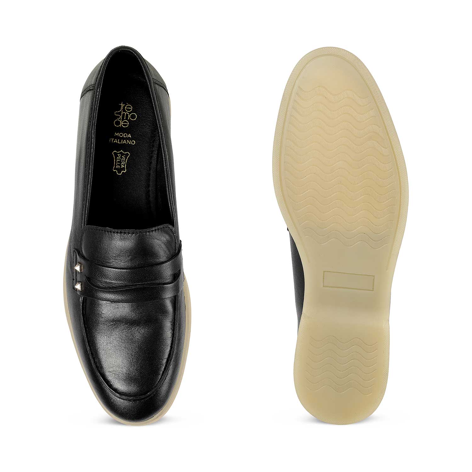 Tresmode Anshi Black Women's Casual Loafers