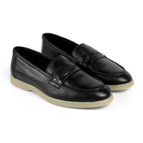 Tresmode Anshi Black Women's Casual Loafers