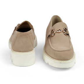Women's Round Toe-shape Chunky Sole Loafers Tresmode