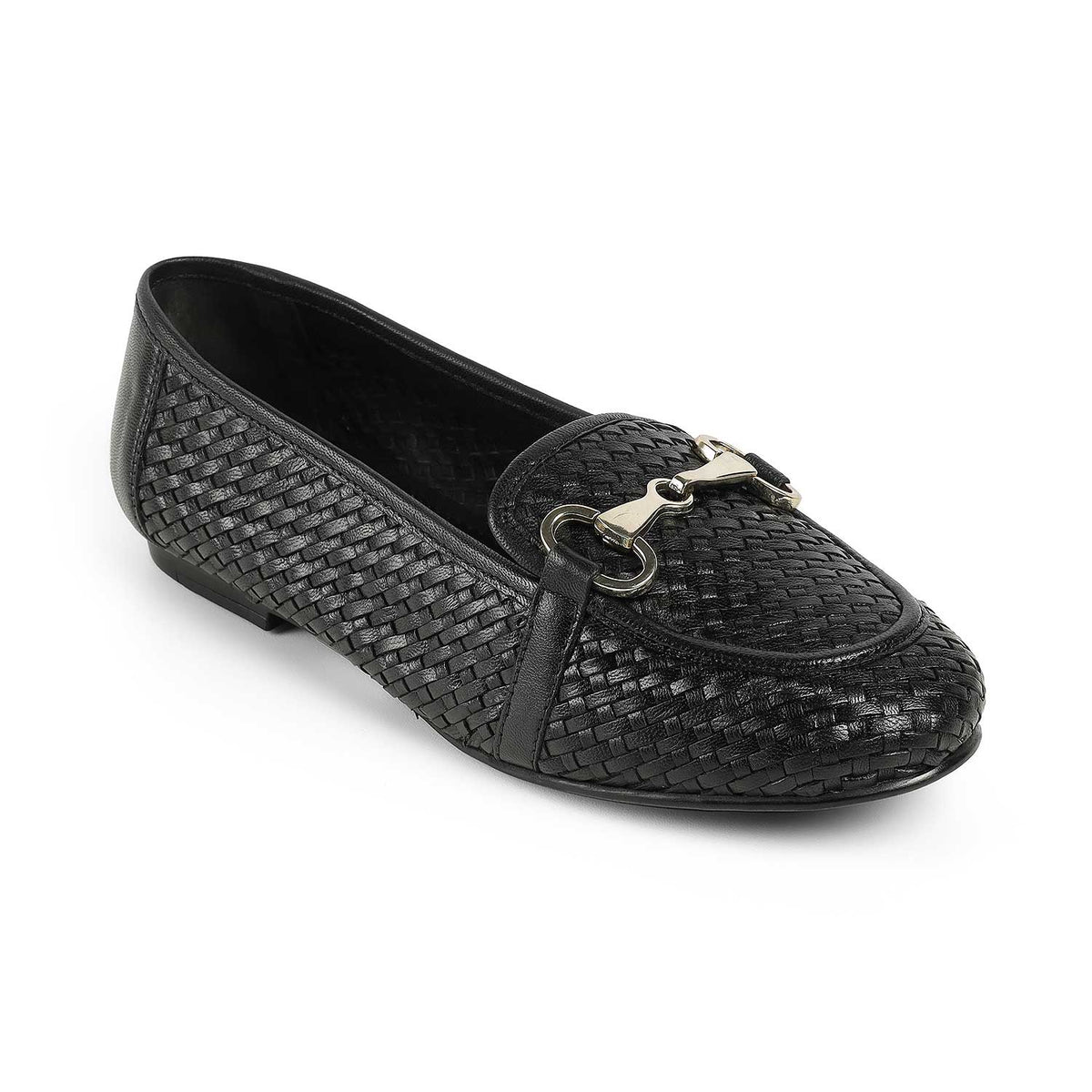 Tresmode Anweave Black Women's Dress Loafers