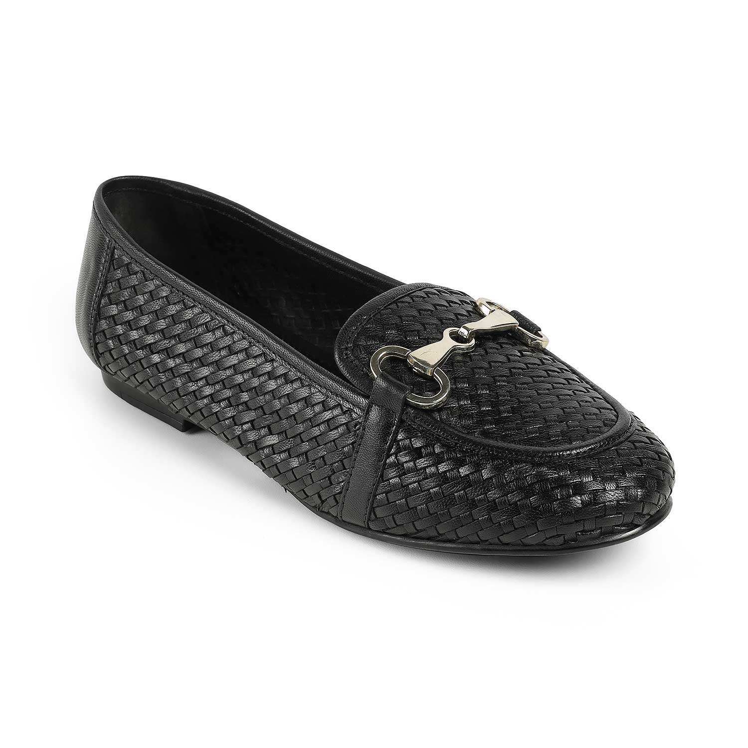 Tresmode Anweave Black Women's Dress Loafers