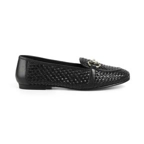 Tresmode Anweave Black Women's Dress Loafers
