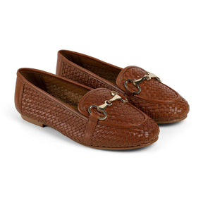 Tresmode Anweave Tan Women's Dress Loafers