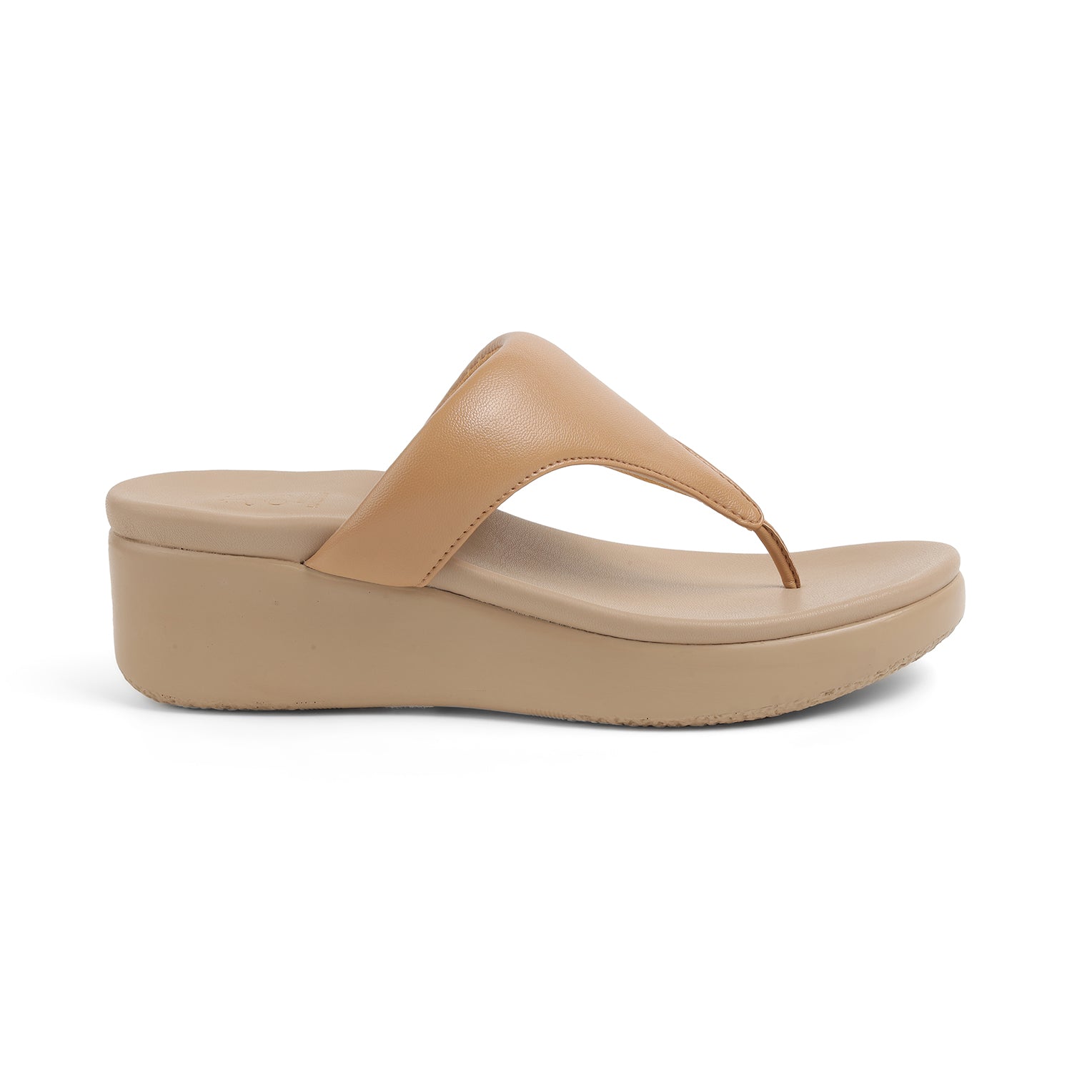 Tresmode Mont Beige Women's Casual Wedge Sandals