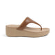 Tresmode Mont Tan Women's Casual Wedge Sandals
