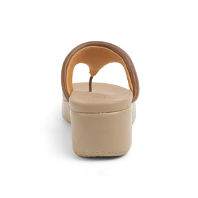 Tresmode Mont Tan Women's Casual Wedge Sandals
