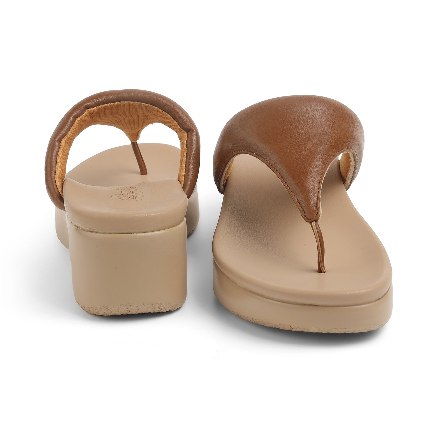 Tresmode Mont Tan Women's Casual Wedge Sandals