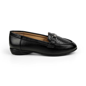Tresmode Mor Black Women's Casual Loafers