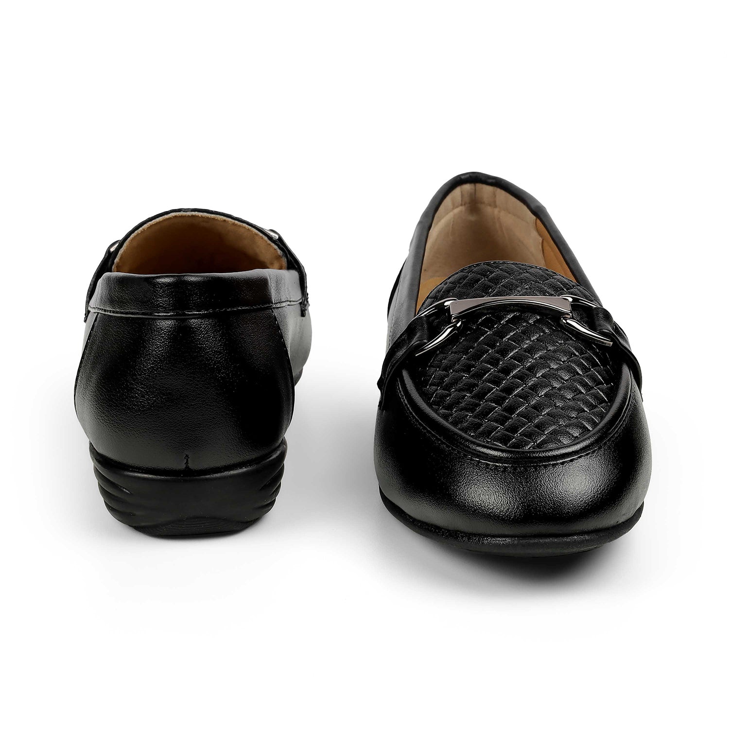 Tresmode Mor Black Women's Casual Loafers