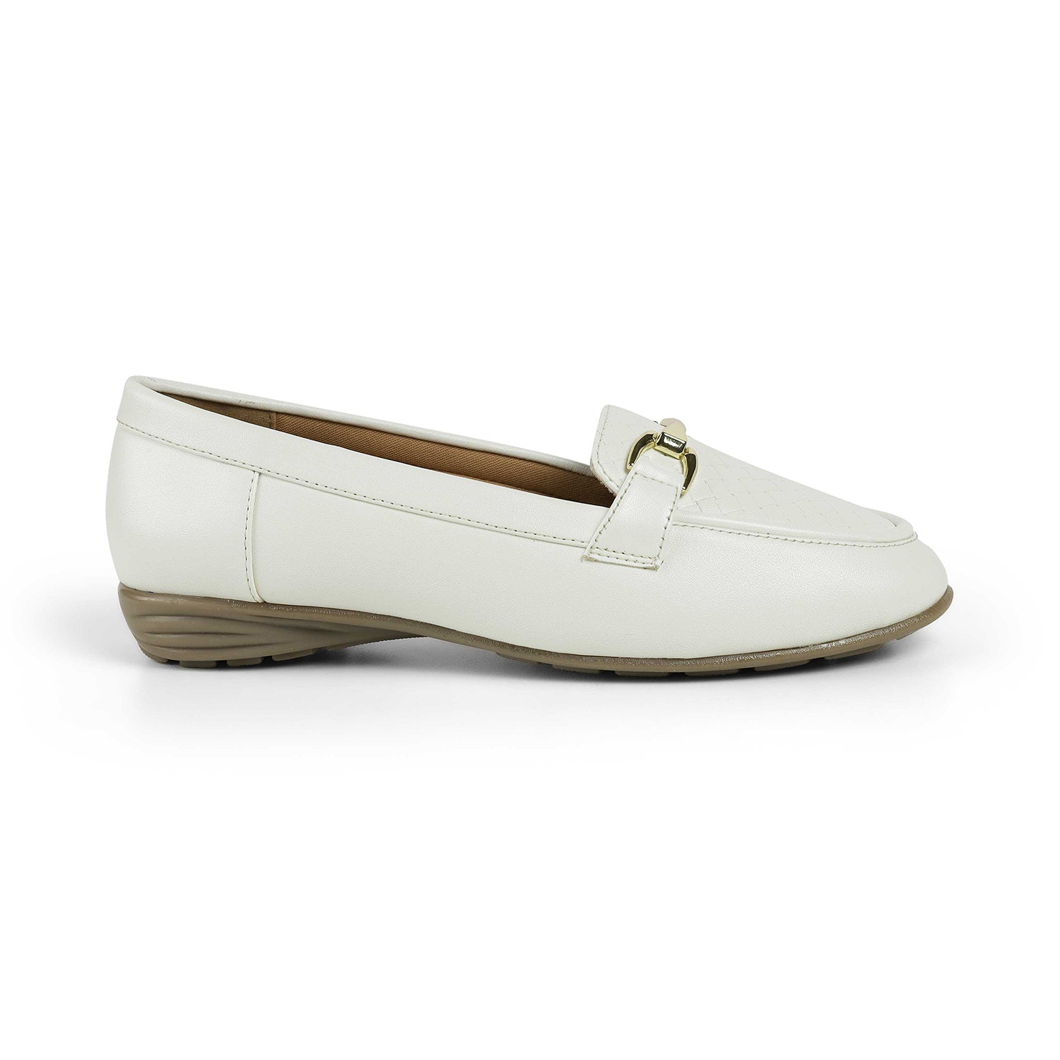 Tresmode Mor White Women's Casual Loafers