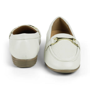 Tresmode Mor White Women's Casual Loafers