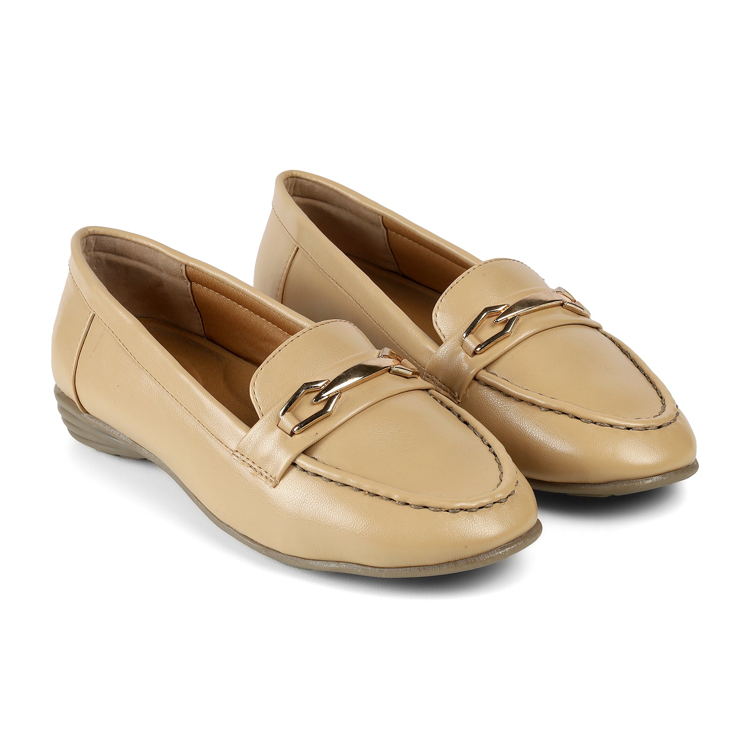 Tresmode Nubuc Camel Women's Casual Loafers