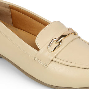 Tresmode Nubuc Beige Women's Casual Loafers