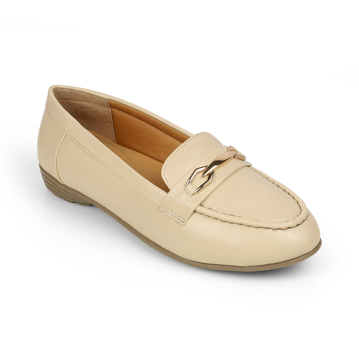 Tresmode Nubuc Beige Women's Casual Loafers