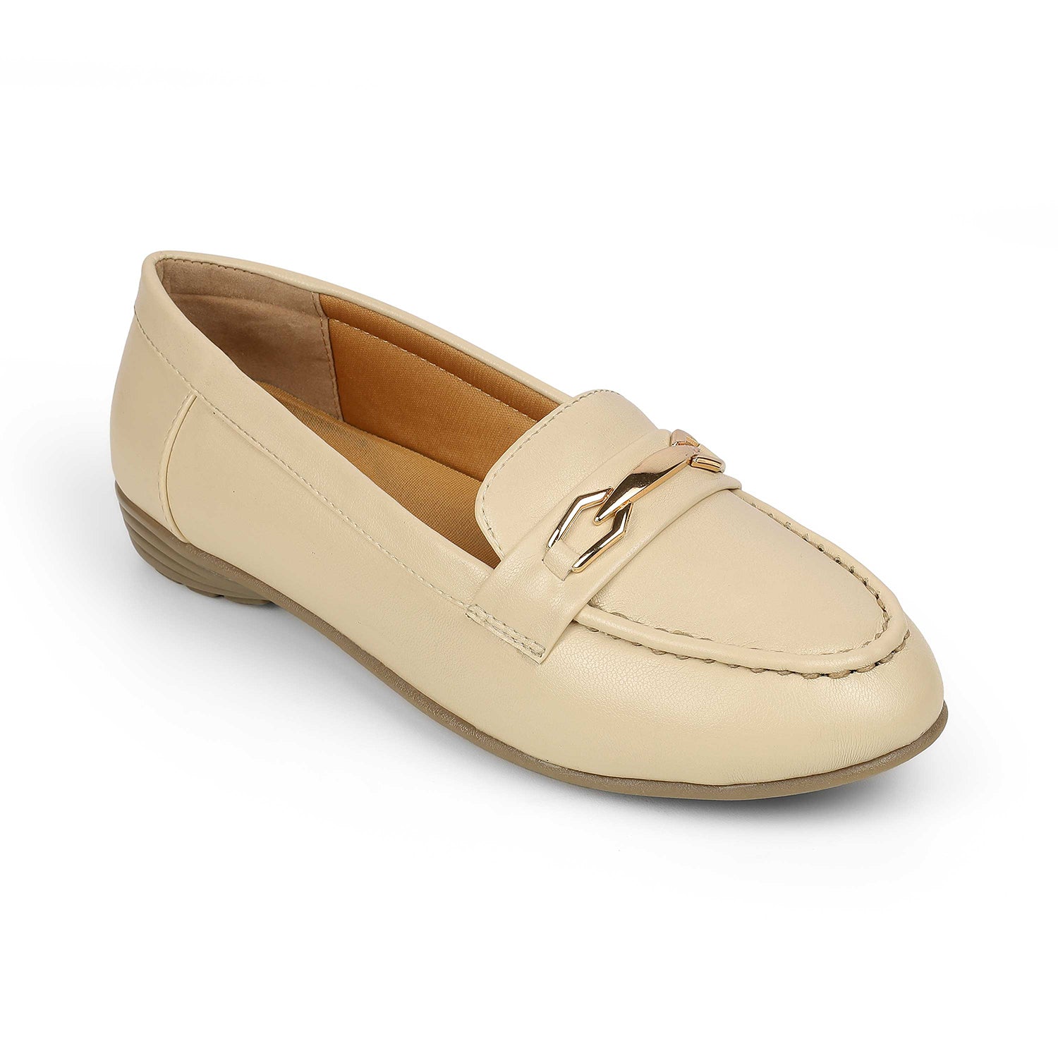 Tresmode Nubuc Beige Women's Casual Loafers