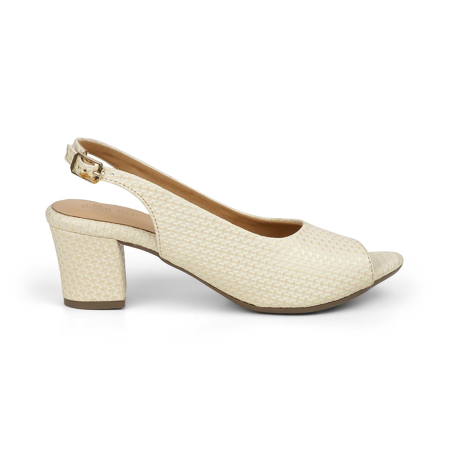 Tresmode Peep Beige Women's Dress Peep-toe Sandals