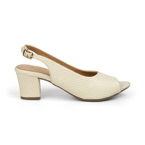 Tresmode Peep Beige Women's Dress Peep-toe Sandals