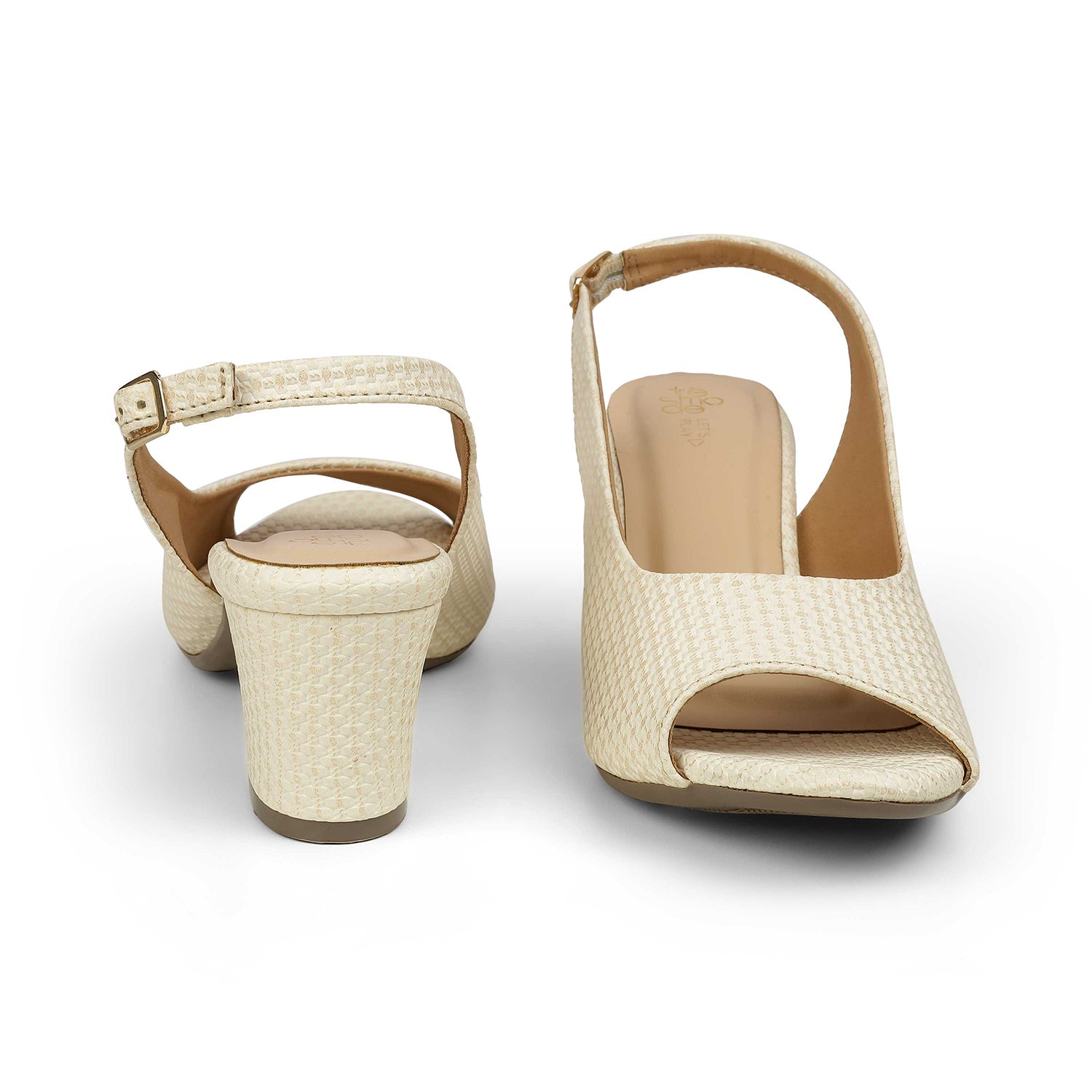 Tresmode Peep Beige Women's Dress Peep-toe Sandals